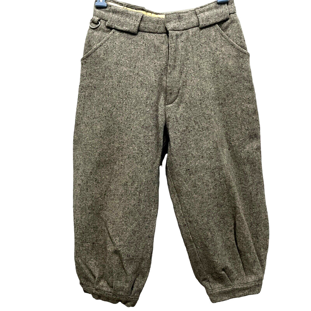LANDAV Wool Knickers Pants Women's Size 4 5 Modern Gray Vintage Alpine Marked 12